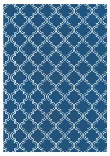 Printed Wafer Paper - Moroccan Aqua - Click Image to Close